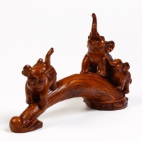 Подставка для бутылки "Два слона" под дерево, 36х10х25см Подставка для бутылки "Два слона" под дерево, 36х10х25см