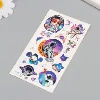Переводные тату на тело цветные &laquo;Космос&raquo;, 7.5&times;14 см