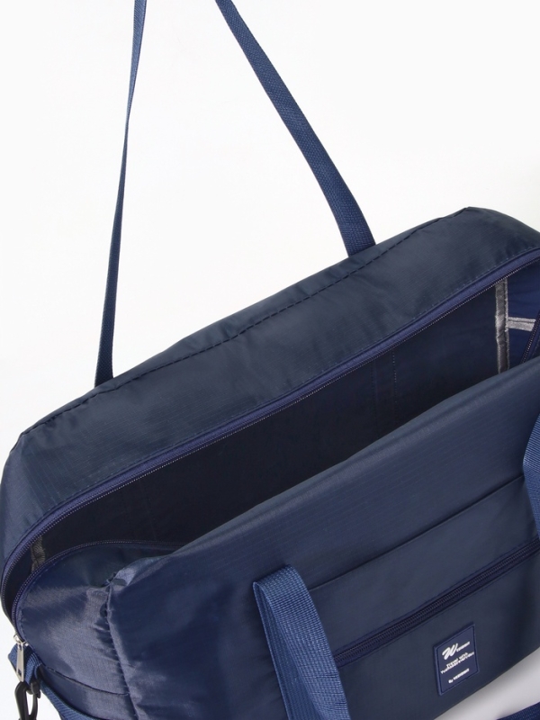 Сумка дорожная на молнии, синяя