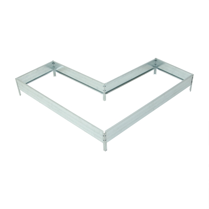 Грядка оцинкованная, Г-образная, 152 &times; 60 &times; 15 см, Greengo