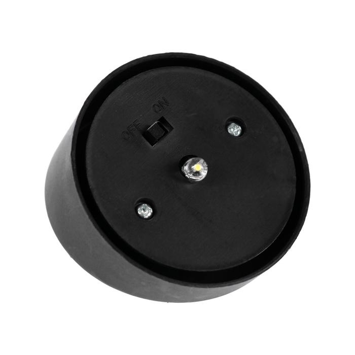 Садовый светильник на солнечной батарее &laquo;Трапеция скошенная&raquo;, 6 &times; 36 &times; 6 см, 1 LED, свечение тёплое белое