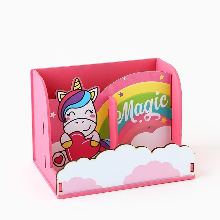 Органайзер для канцелярии, с местом под телефон Magic, единорог Органайзер для канцелярии, с местом под телефон Magic, единорог