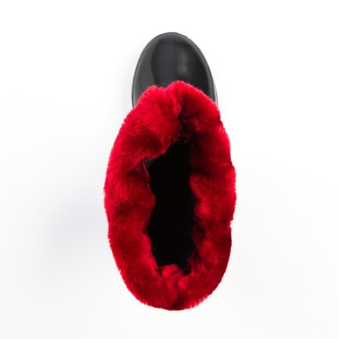 Сапоги детские утеплённые, размер 29, цвет чёрный/иск.мех МИКС, ПВХ