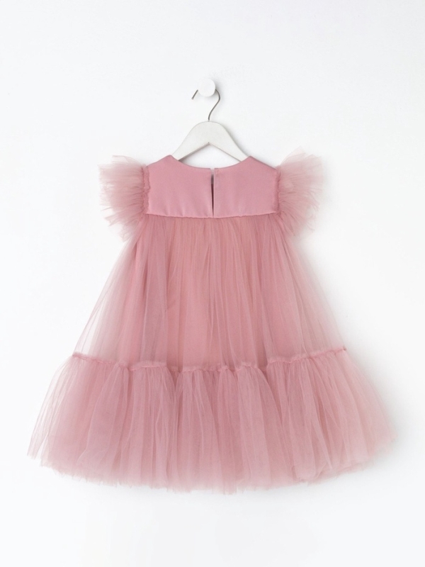 Платье детское с пышной юбкой KAFTAN, рост 86-92, розовый