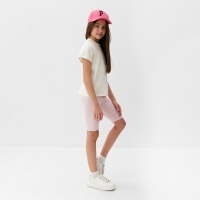 Комплект для девочки (футболка и велосипедки) MINAKU, цвет розовый, рост 122 см