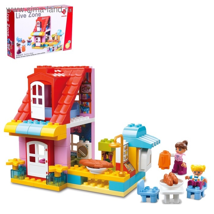 Конструктор &laquo;Загородный дом&raquo;, 68 деталей