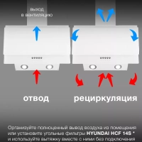 Вытяжка каминная HGH 6830 WG белый