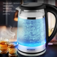 Чайник HYK-G3036 1.7л. 2200Вт черный