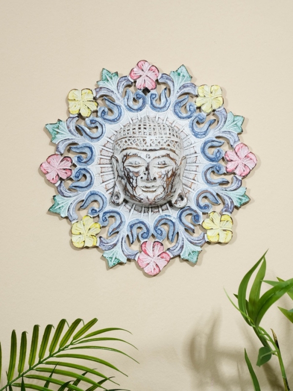 Панно резное МДФ Панно резное МДФ "Будда", 30х30х0,6 см