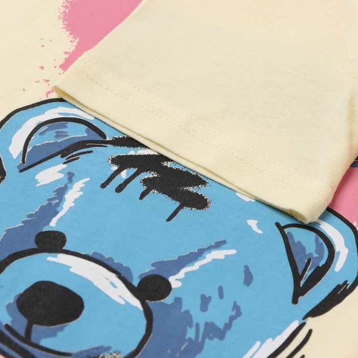 Футболка для мальчика, цвет лимонный, рост 122