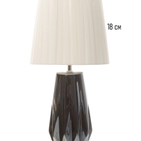 Настольная лампа "Грация" 1х40Вт Е14 глубинный синий перламутр 22х22х41см