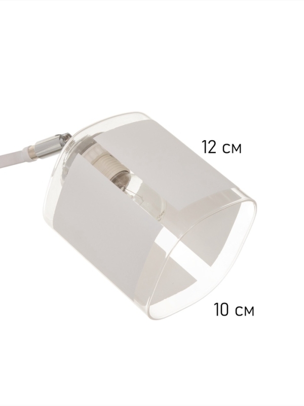 Люстра "Айрис" 2хЕ27 40Вт бело-хромовый 45х26х27 см BayerLux