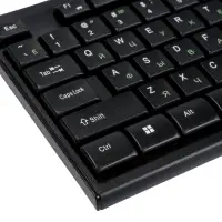 Комплект клавиатура и мышь Smartbuy ONE SBC-114282-K, проводной,мембранная,2400dpi, черный