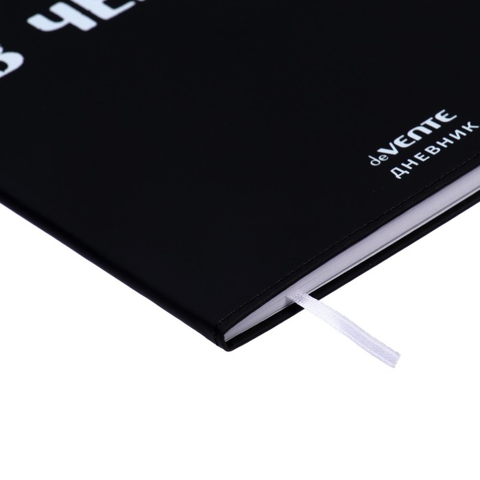 Дневник универсальный для 1-11 класса "По жизни в чёрном", интегральная обложка, искусственная кожа, шелкография, ляссе, 80 г/м2