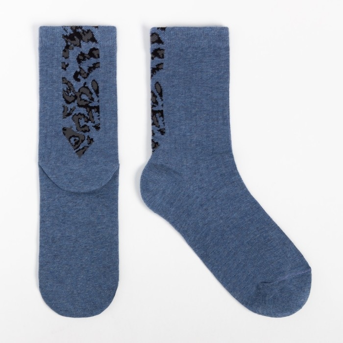 Носки женские, цвет деним меланж, размер 23-25