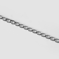 Цепочка алюминий плоская 11*6,5мм 10&plusmn;0,5м серебряный АУ