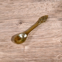 Креманка "Айс" с ложечкой, латунь 9,5 см