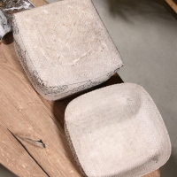 Корзинка плетеная "Бонтанг" бамбук 30х30х18,5 см, светлая