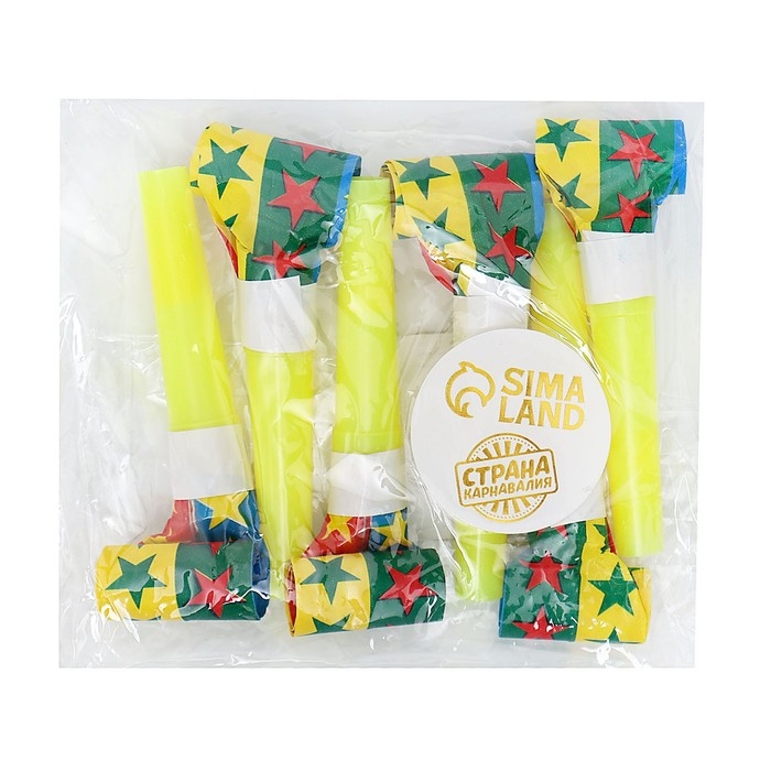 Карнавальный язычок &laquo;Звёзды&raquo;, набор 6 шт.
