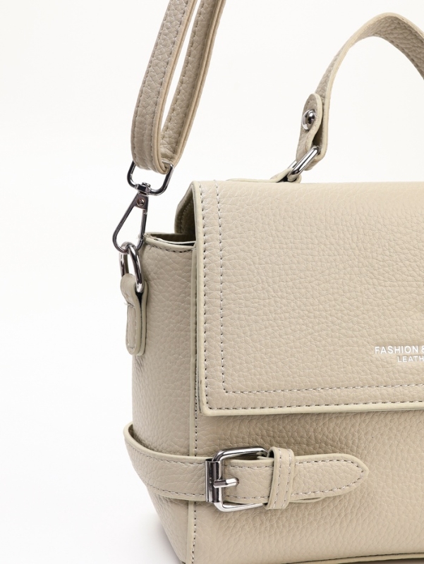 Сумка женская, 22*11*17, отд на молнии, длин ремень, серый