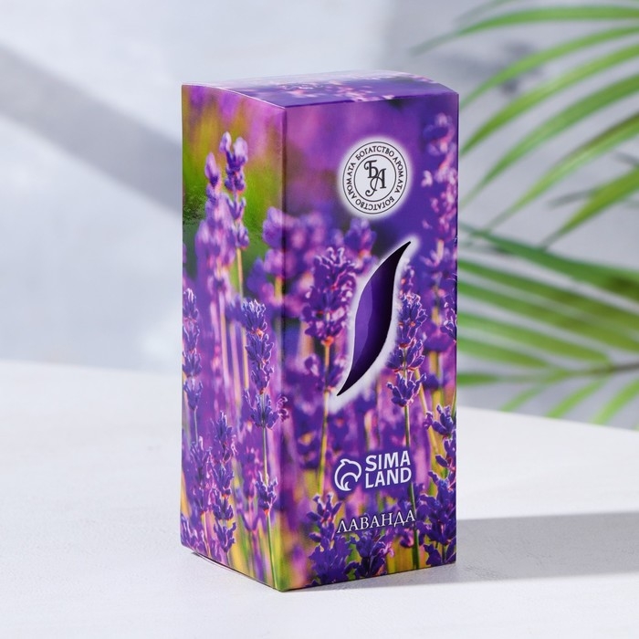 Свеча ароматическая "Лаванда", 4&times;6 см, в коробке