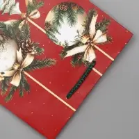 Пакет подарочный новогодний ламинированный, &laquo;Ёлки и шары&raquo; , 18&times;10&times;22.3 см