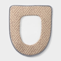 Чехол на сиденье для унитаза на липучках Доляна &laquo;Фили&raquo;, цвет МИКС