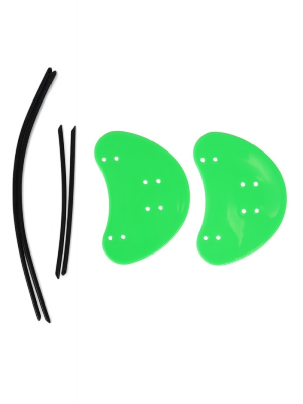 Лопатки для плавания, цвет зелёный