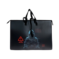 Папка А2 , 650х470х100 мм, deVENTE "Hacker", с ручками, пластиковая, молния сверху, внутренний карман