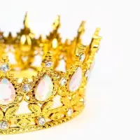 Набор декора для торта: топпер, корона, свеча