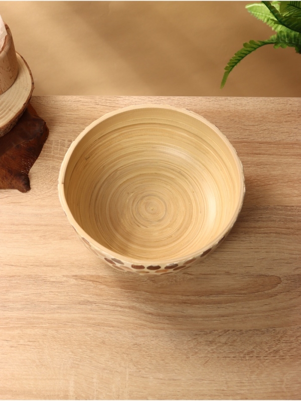 Миска 19,5х19,5х8 см, бамбук