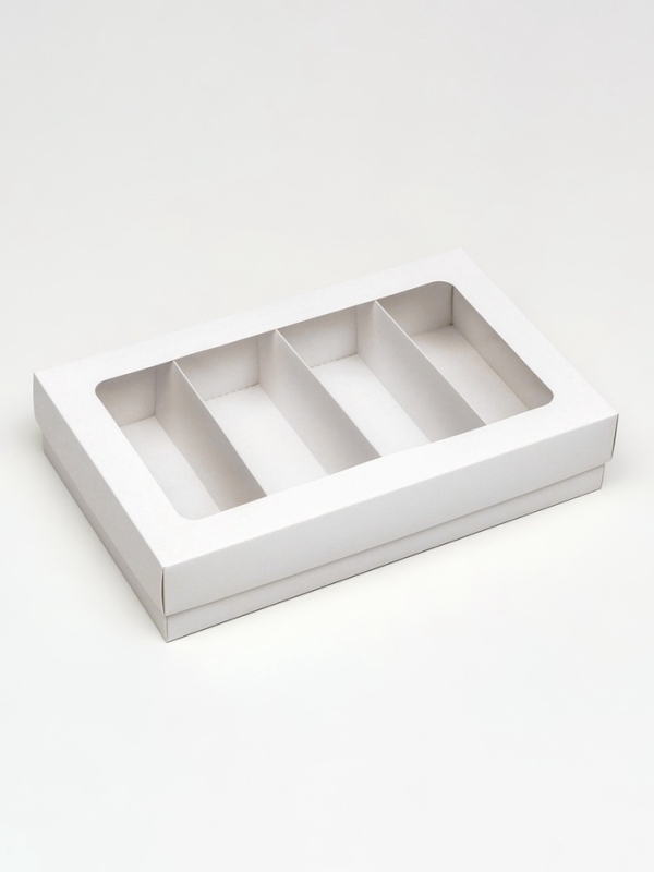 Коробка для макарун, с ложементом, белая 26,5 х 16,5 х 5,5 см Коробка для макарун, с ложементом, белая 26,5 х 16,5 х 5,5 см
