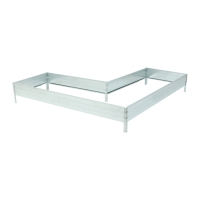 Грядка оцинкованная, Г-образная, 152 &times; 60 &times; 15 см, Greengo