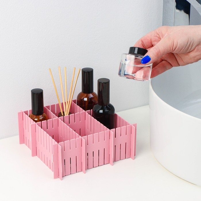 Органайзер - разделитель для ящиков, 37&times;7 см, 4 шт, цвет МИКС