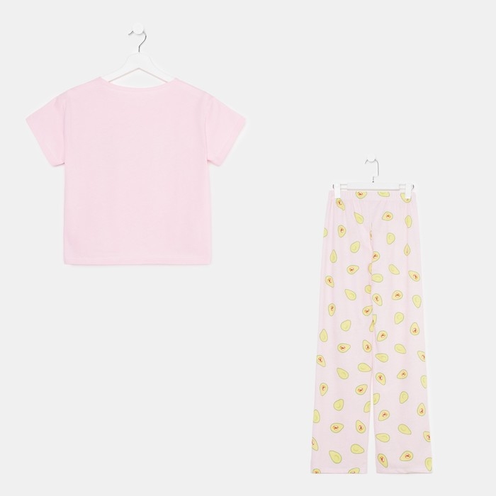 Пижама женская (футболка и брюки) KAFTAN Avocado р. 48-50, розовый Пижама женская (футболка и брюки) KAFTAN Avocado р. 48-50, розовый