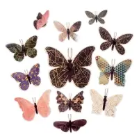 Набор магнитов на холодильник &laquo;Геометрия с золотом&raquo;, 12 шт., картон, h=4-10 см