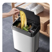 Мусорное ведро сенсорное с крышкой КТ-6805 - 9 л