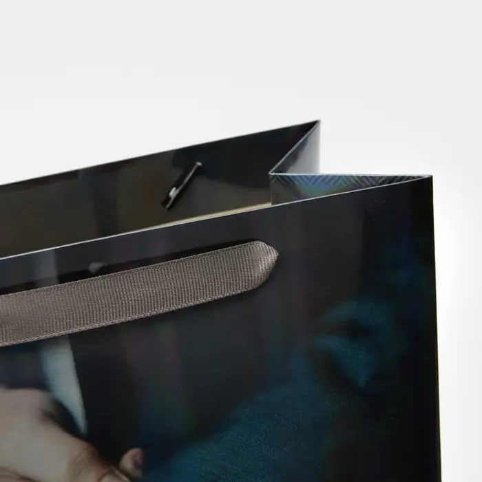 Пакет подарочный ламинированный, упаковка, &laquo;Никогда не сдавайся&raquo;, радужная голография, ML 23 х 27 х 11.5 см