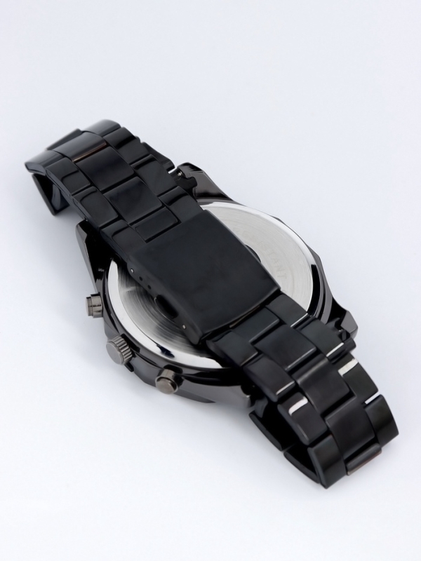 Часы наручные кварцевые мужские, l-26 см, d циферблата 4.5 см