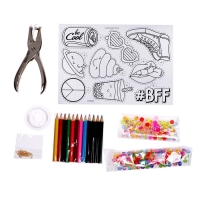 Набор для творчества &laquo;Волшебные украшения&raquo;, сделай 9 шармов своими руками, с трафаретами, 6+