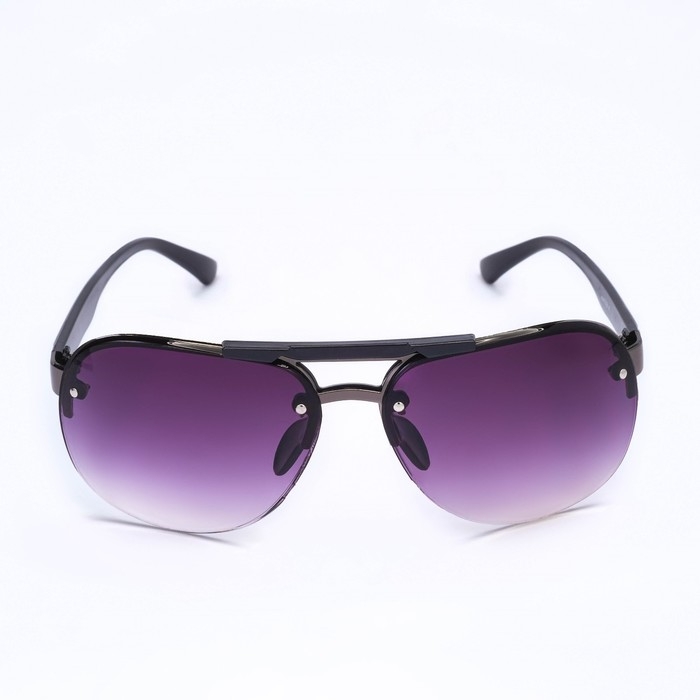 Очки солнцезащитные OneSun, UV 380, линза 5&times;6.5 см, дужка 12.5 см, ширина 14 см, фиолетовые
