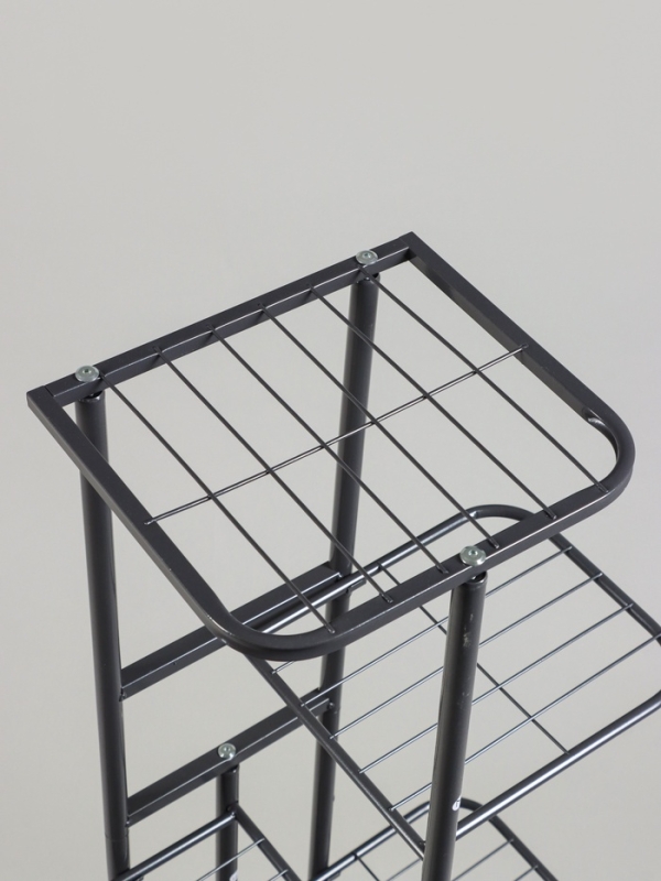 Подставка для цветов Greengo, 6 полок, 44 &times; 22 &times; 105 см, напольная, металл, тёмно-серая