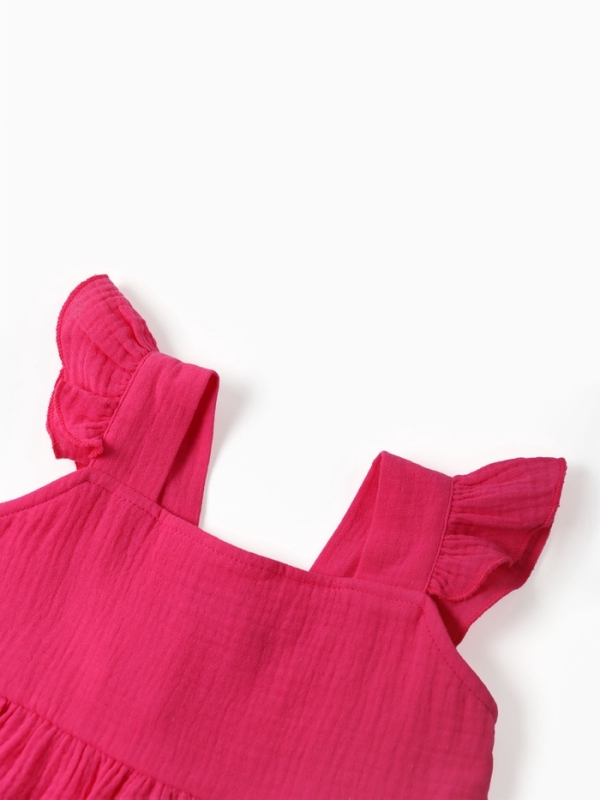 Сарафан из муслина для девочек KAFTAN, рост 110 см, розовый