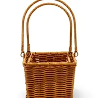 Набор корзин 2 шт 23х11х13  26х17х15 см ручка h=18/18 см металл каркас