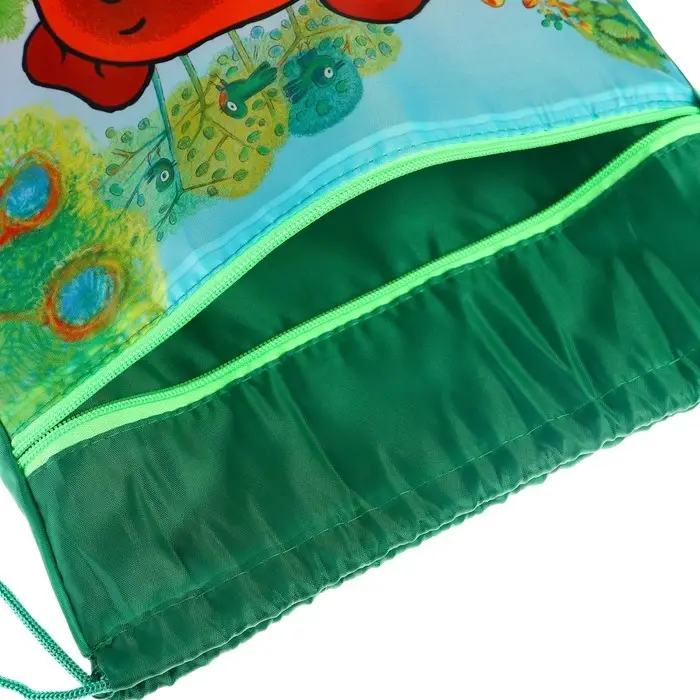 Мешок для обуви с карманом 420&times;350 мм, мягкий полиэстер, плотность 210D, Союзмультфильм Винни Пух