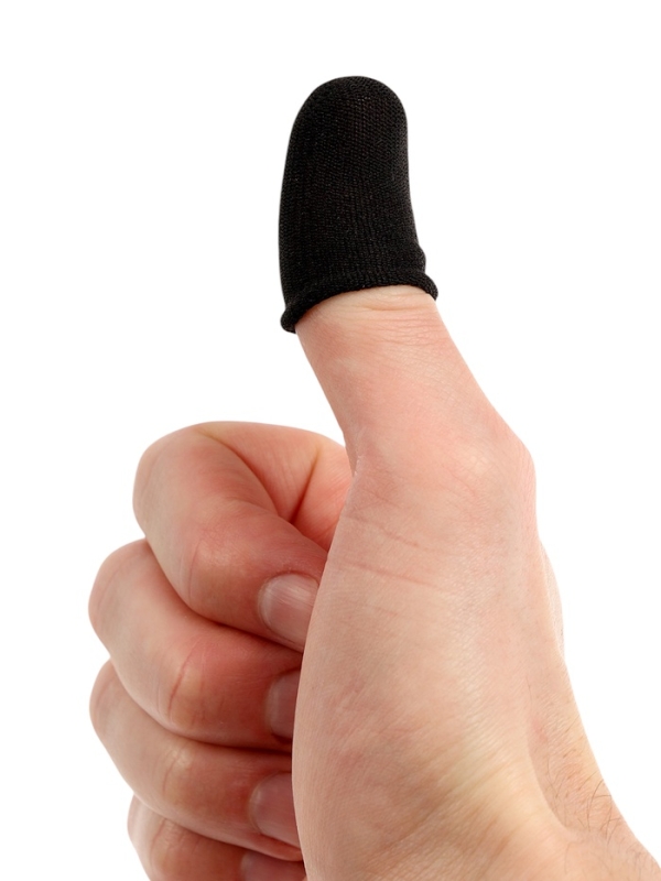 Набор напальчников для игр на смартфоне Luazon, 4 штуки, с защитой от пота, чёрные