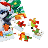 Пазл в термостакане «Пушистый Новый год», 54 элемента, 250 мл Пазл в термостакане «Пушистый Новый год», 54 элемента, 250 мл