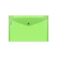 Папка-конверт на кнопке А4, 180 мкм, ErichKrause Glossy Neon, полупрозрачная, до 120 листов, МИКС