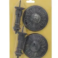 Крючок для штор CAPPIO KS031, d=95 мм, цвет черное золото, 2 шт