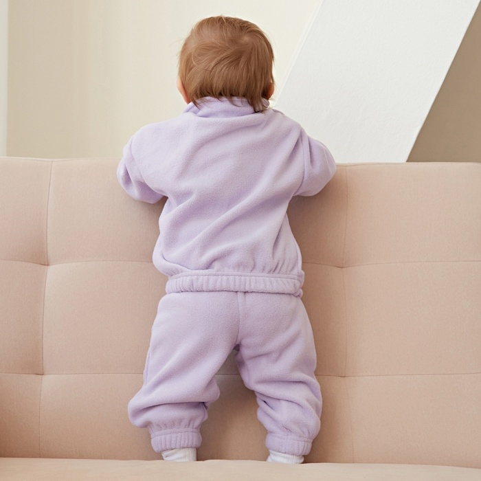 Костюм флисовый детский (толстовка, брюки) MINAKU цвет сиреневый, рост 80-86 Костюм флисовый детский (толстовка, брюки) MINAKU цвет сиреневый, рост 80-86